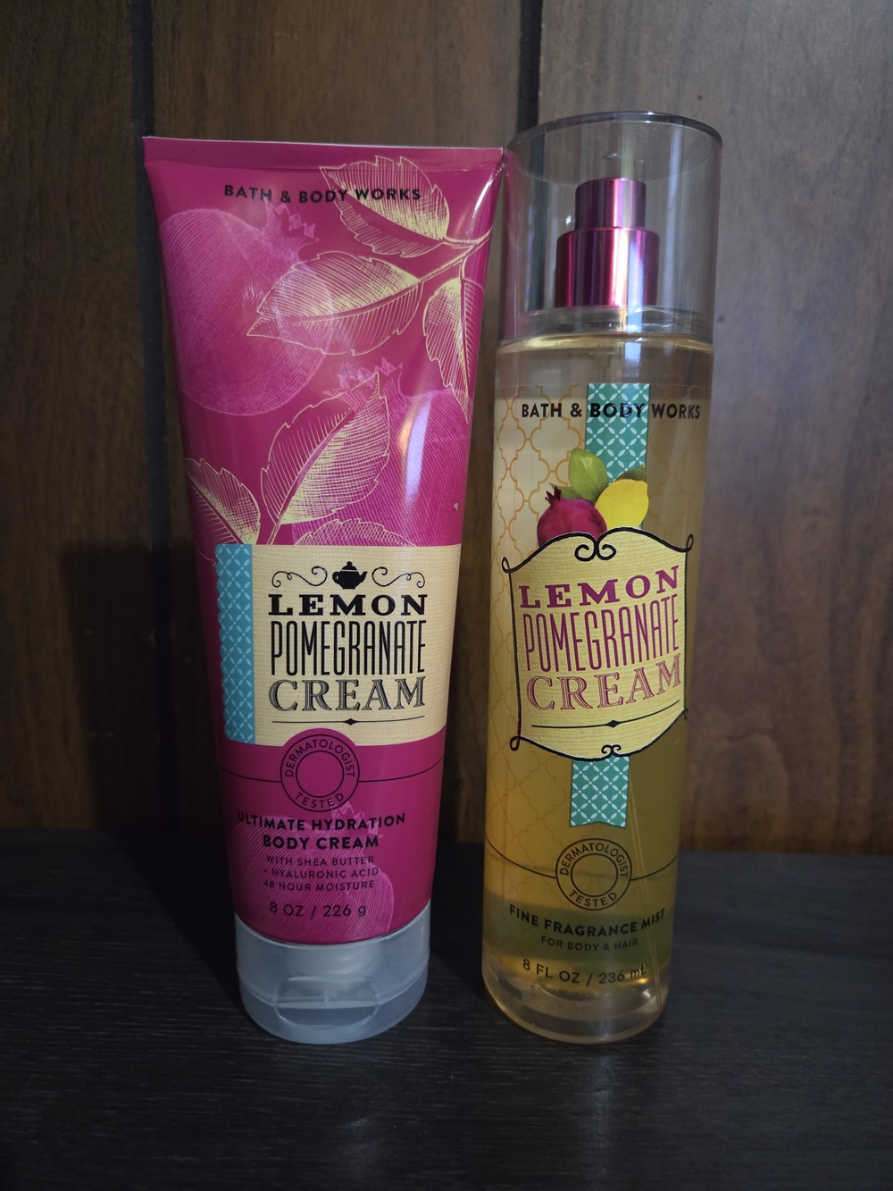 Bath & Body Works Lemon Pomegranate Cream Body Cream & Fragrance Mist
